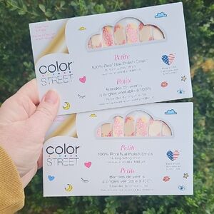 Color Street Petite Floral Nail Polish Strips Stickers Bundle Of 2